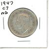 Image 1 : 1947 C7 ND Canadian Silver Fifty Cent Coin