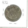 Image 2 : 1950 No Des Canadian Silver Fifty Cent Coin