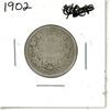 Image 1 : 1902 Canadian Silver Twenty Five Cent Coin