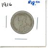 Image 1 : 1916 Canadian Silver Twenty Five Cent Coin