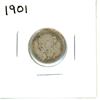 Image 1 : 1901 Canadian Silver Ten Cent Coin
