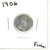 Image 1 : 1906 Canadian Silver Ten Cent Coin