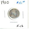 Image 1 : 1910 Canadian Silver Ten Cent Coin