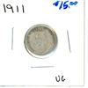 Image 1 : 1911 Canadian Silver Ten Cent Coin