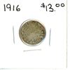 Image 1 : 1916 Canadian Silver Ten Cent Coin