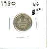 Image 1 : 1930 Canadian Silver Ten Cent Coin