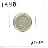 Image 1 : 1948 Canadian Silver Ten Cent Coin