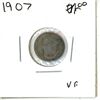 Image 1 : 1907 Canadian Silver Five cent Coins
