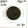 Image 1 : 1884 Obv. 2 Canadian Large Cent