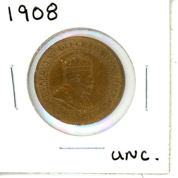 1908 Canadian Large Cent