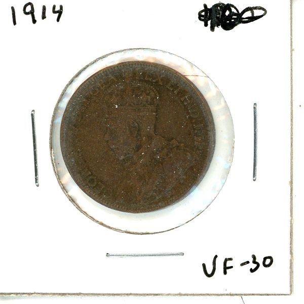 1914 Canadian Large Cent
