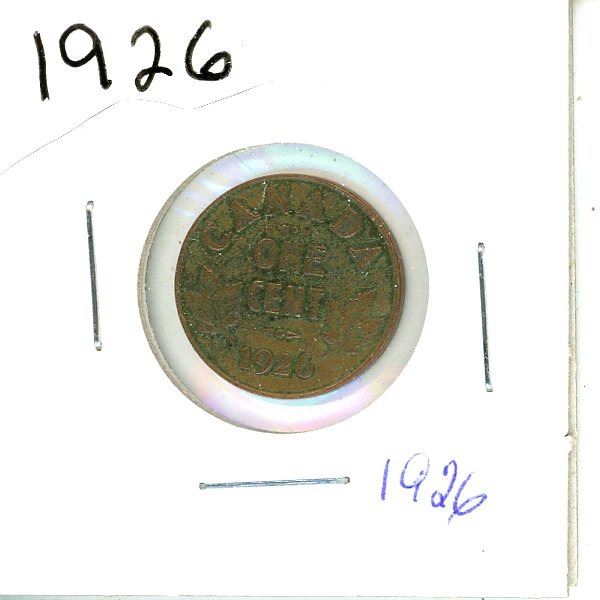1926 Canadian Small Cent