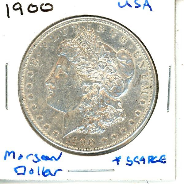 1900 USA Morgan Silver Dollar  .900 Silver