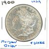 Image 1 : 1900 USA Morgan Silver Dollar  .900 Silver