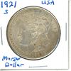 Image 1 : 1921S USA Morgan Silver Dollar  .900 Silver