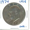 Image 1 : 1974 Eisenhower Silver Dollar Coin