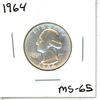 Image 1 : 1964 USA Silver Quarter  MS-65