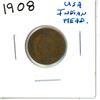 Image 1 : 1908 USA Indian Head One Cent
