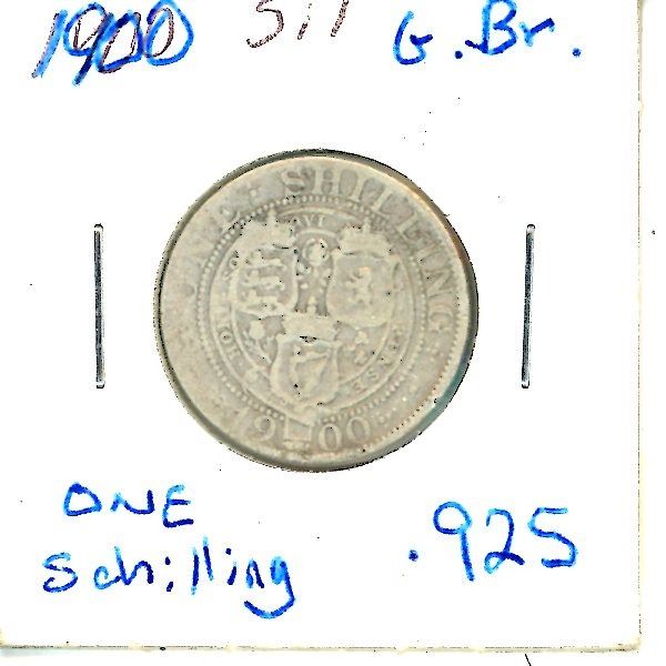 1900 Great Britain Schilling