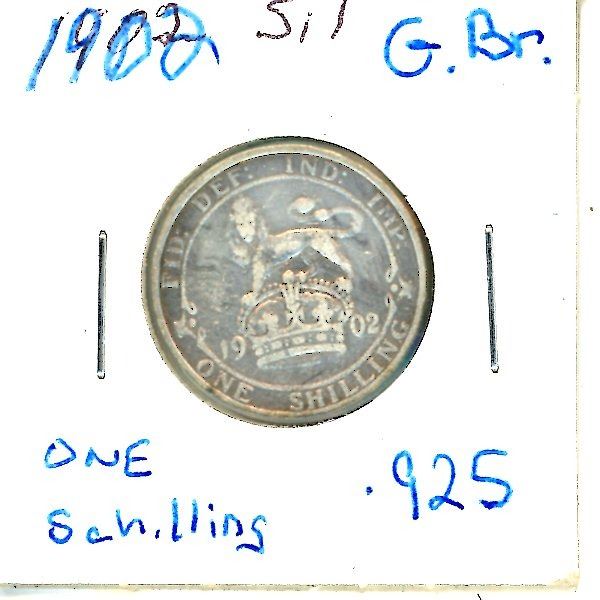 1902 Great Britain Schilling