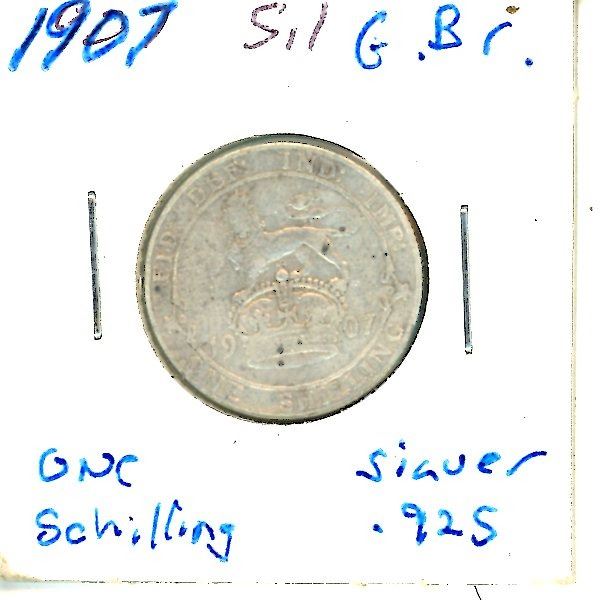 1907 Great Britain Schilling