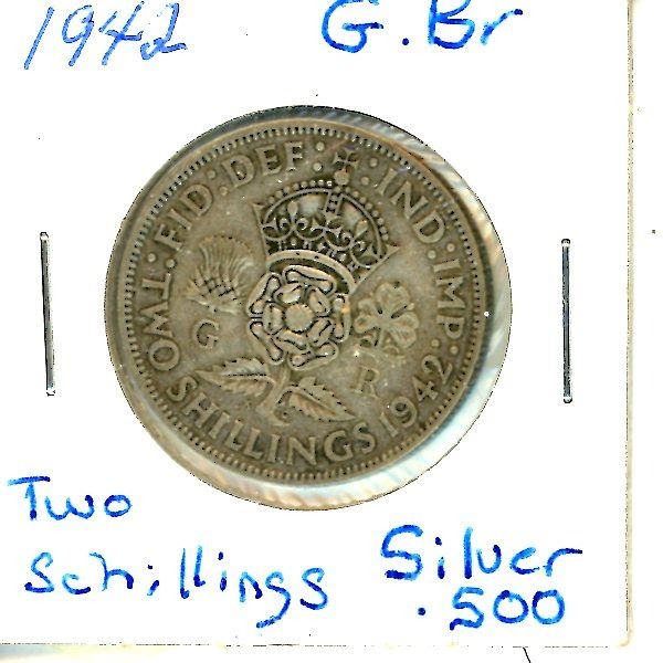 1942 Great Britain Two Schilling