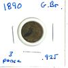 Image 1 : 1890 Great Britain Three Pence