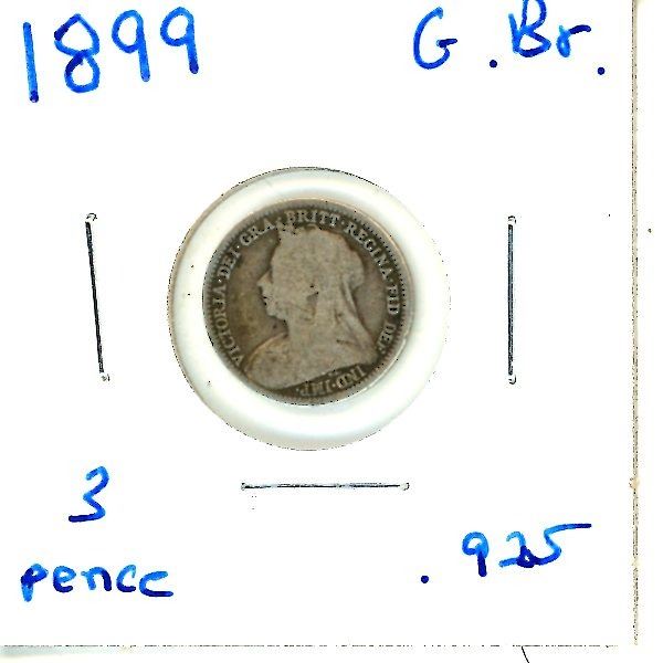 1899 Great Britain Three Pence