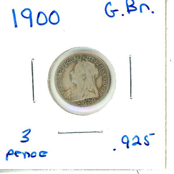 1900 Great Britain Three Pence