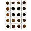 Image 2 : 1862-1964 Page of Great Britain Copper One Cent Coins x 20