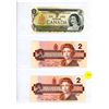 Image 1 : 1973,86,86 Page of Canadian Bills x 3