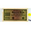 Image 1 : 1922 1000 Mark Berlin Germany Bank Note