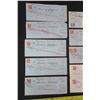 Image 2 : 14 Old Bank Cheques with old Stamps