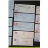 Image 3 : 14 Old Bank Cheques with old Stamps