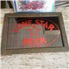 Image 2 : (2) Lone Star / Molson Framed wall art decoration beer mirror