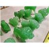 Image 4 : LOT OF JADE COLOURED FIGURINES (IN BOXES STAMPED W/ CHINA)