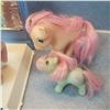 Image 4 : My Little Pony first Generation G1 lot with brushes and baby and 1 flocked . MLP stage