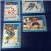 Image 2 : four Serial numbered insert hockey cards