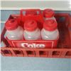 Image 1 : Vintage Coca Cola drink trays includes 5 original water bottles