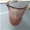 Image 3 : Large pink water pitcher (maybe depression glass but feel brand new)