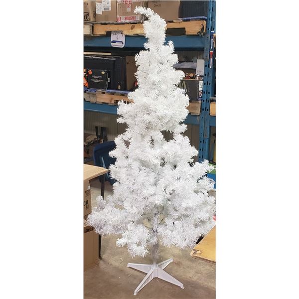 Full size Vtg White Christmas Tree 3 piece collapsible