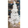 Image 1 : Full size Vtg White Christmas Tree 3 piece collapsible