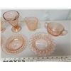 Image 2 : misc pink depression glass