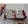 Image 2 : 2 vintage swan salt cellars in original box with spoons