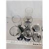 Image 4 : Set of black stemmed glasses