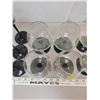 Image 5 : Set of black stemmed glasses