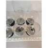 Image 6 : Set of black stemmed glasses