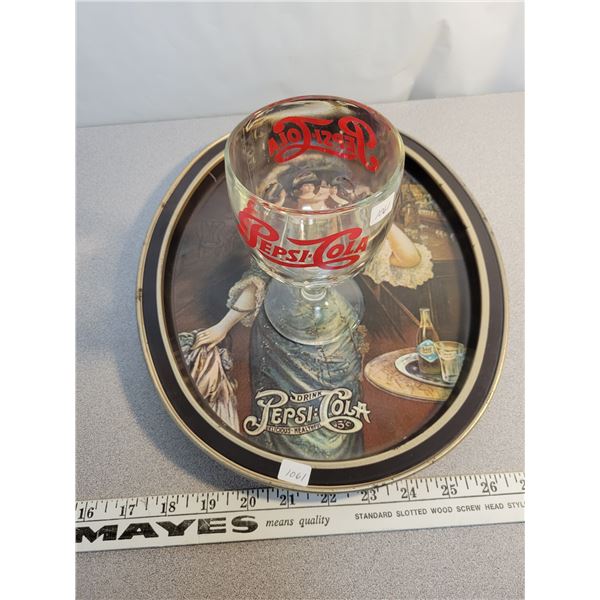 Pepsi cola glass tray