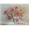 Image 3 : 8 1950's juice glasses