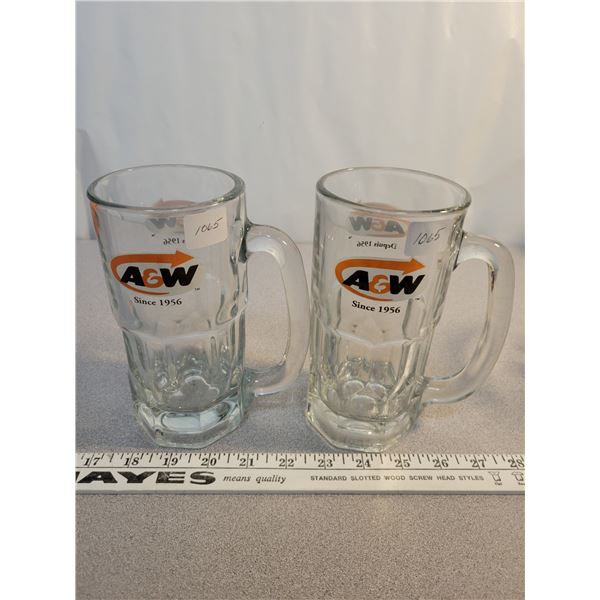 Two A&w mugs